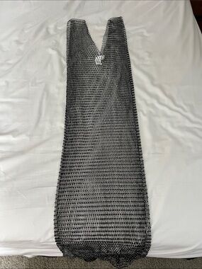 2x Rainbow Silver Sequin Maxi Dress